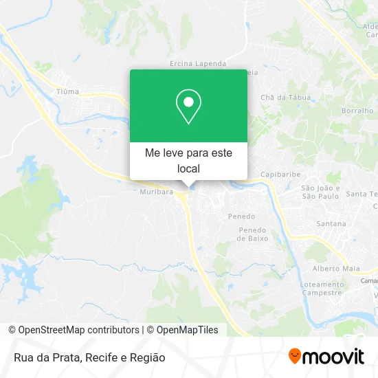 Rua da Prata mapa