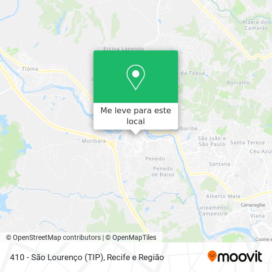 410 - São Lourenço (TIP) mapa