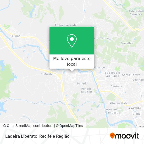 Ladeira Liberato mapa