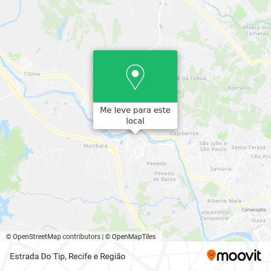 Estrada Do Tip mapa