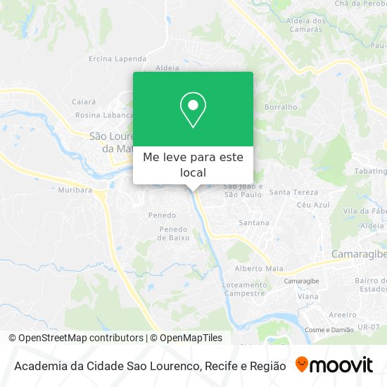 Academia da Cidade Sao Lourenco mapa