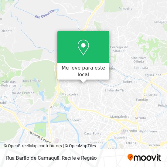 Rua Barão de Camaquã mapa