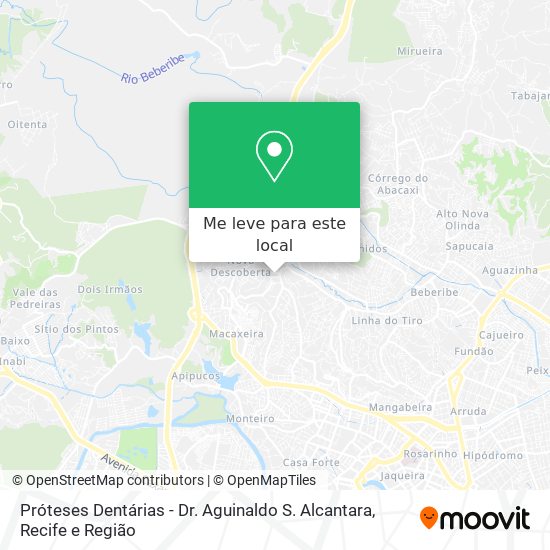 Próteses Dentárias - Dr. Aguinaldo S. Alcantara mapa