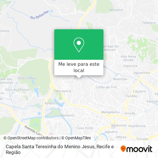 Capela Santa Teresinha do Menino Jesus mapa