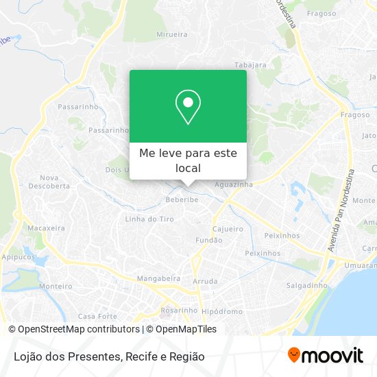 Lojão dos Presentes mapa