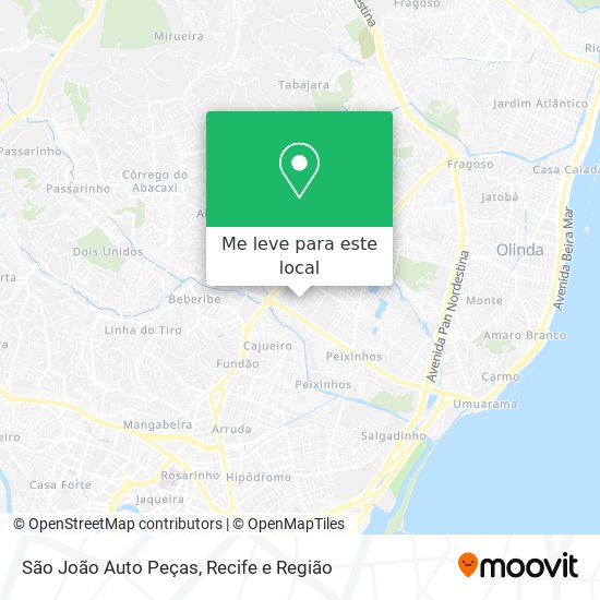 São João Auto Peças mapa