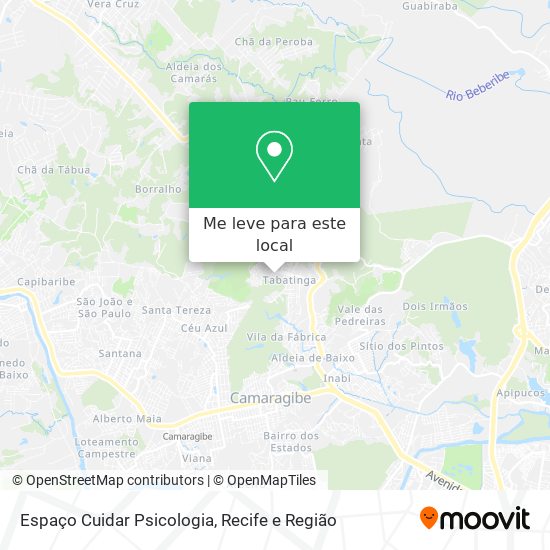 Espaço Cuidar Psicologia mapa