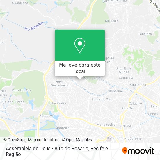 Assembleia de Deus - Alto do Rosario mapa