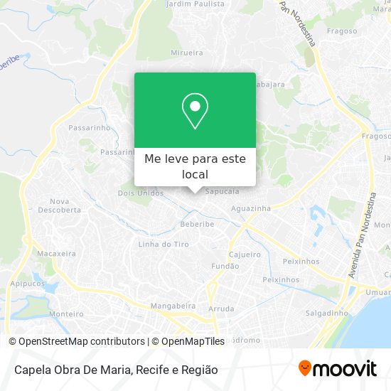 Capela Obra De Maria mapa