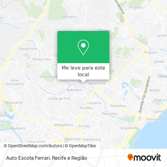 Auto Escola Ferrari mapa