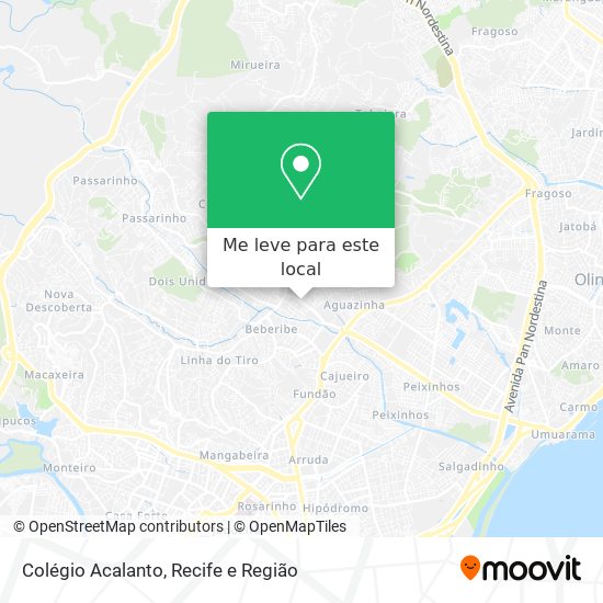 Colégio Acalanto mapa
