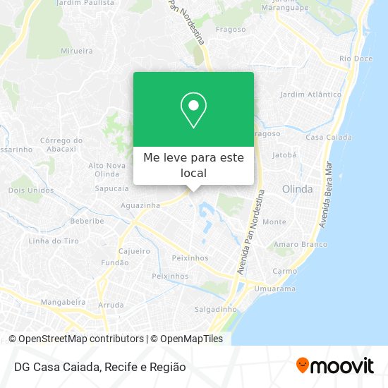 DG Casa Caiada mapa