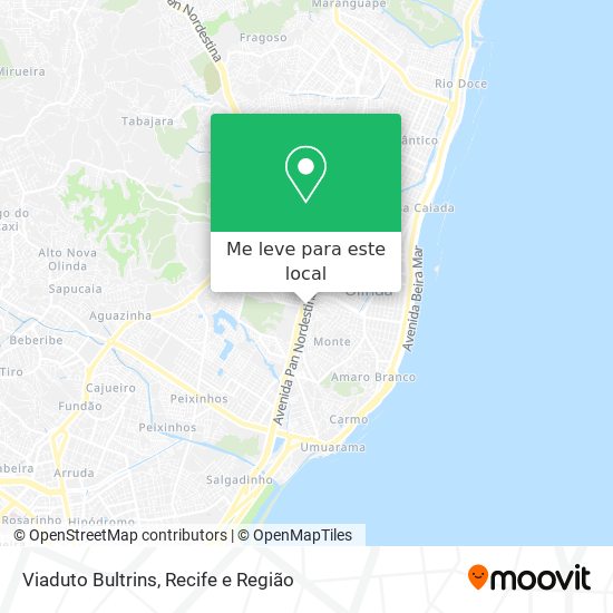 Viaduto Bultrins mapa