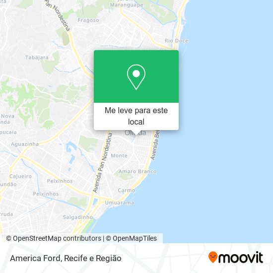 America Ford mapa