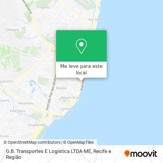 G.B. Transportes E Logistica LTDA-ME mapa