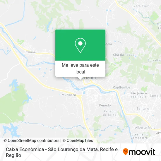 Caixa Econômica - São Lourenço da Mata mapa
