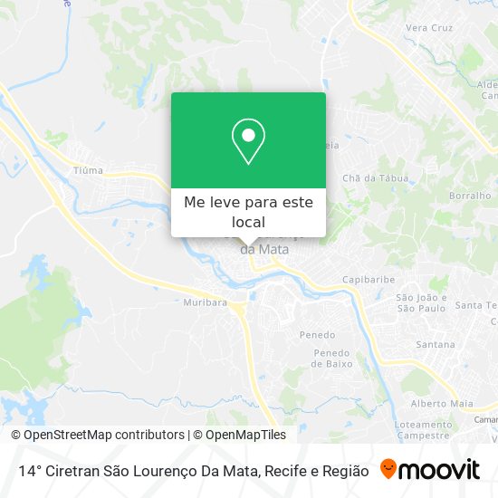 14° Ciretran São Lourenço Da Mata mapa