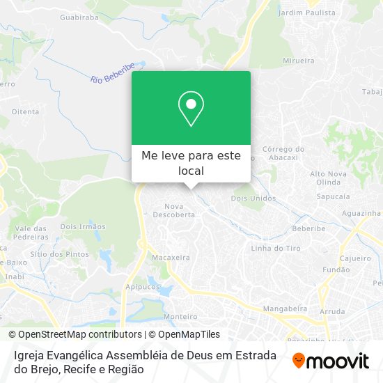 Igreja Evangélica Assembléia de Deus em Estrada do Brejo mapa