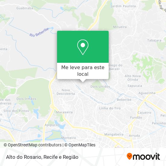 Alto do Rosario mapa