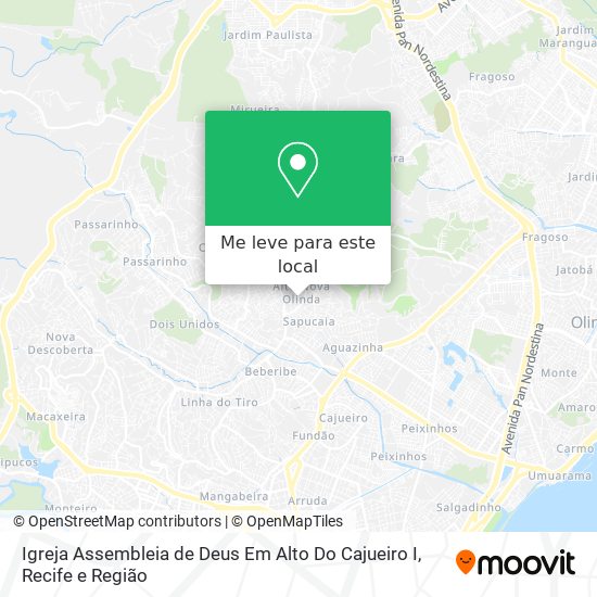 Igreja Assembleia de Deus Em Alto Do Cajueiro I mapa