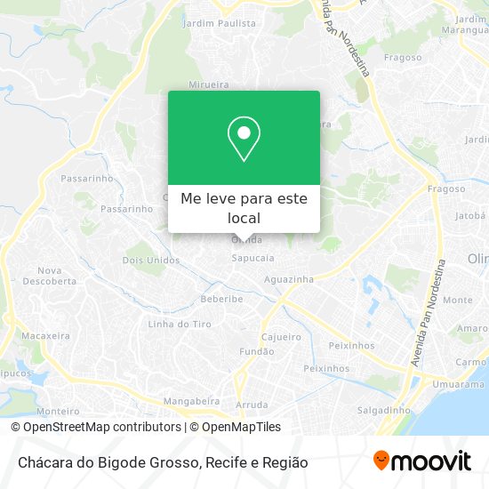 Chácara do Bigode Grosso mapa