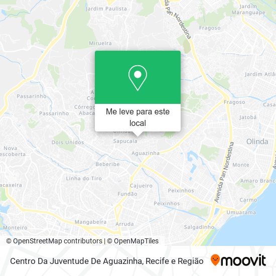 Centro Da Juventude De Aguazinha mapa
