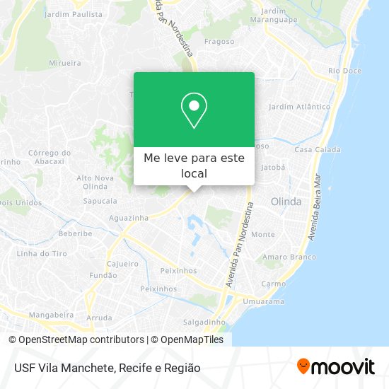 USF Vila Manchete mapa