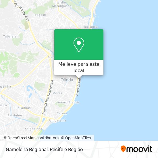 Gameleira Regional mapa