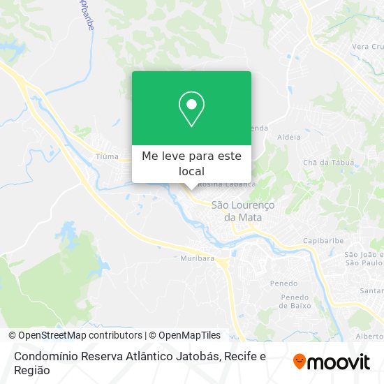 Condomínio Reserva Atlântico Jatobás mapa