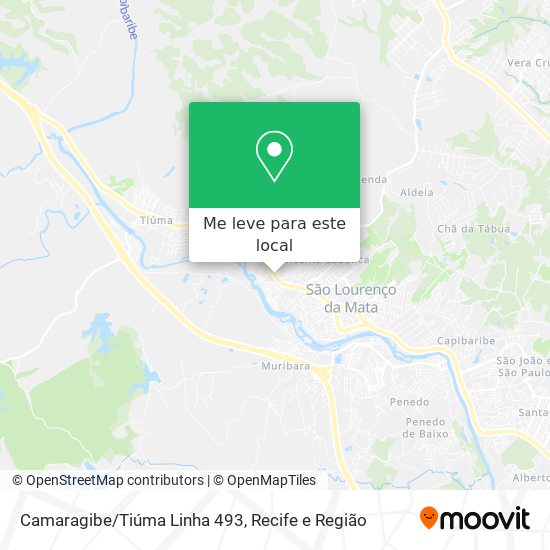 Camaragibe/Tiúma Linha 493 mapa