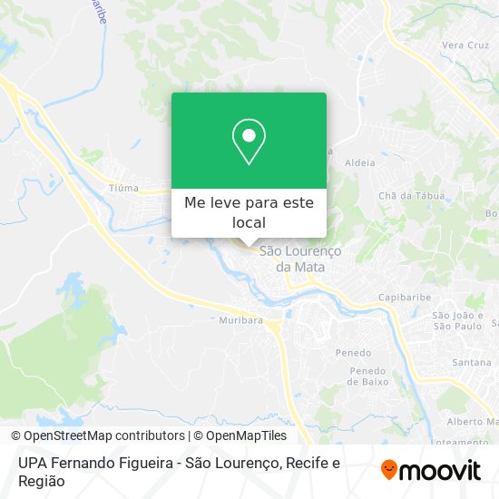 UPA Fernando Figueira - São Lourenço mapa