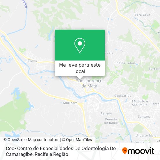 Ceo- Centro de Especialidades De Odontologia De Camaragibe mapa