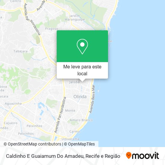 Caldinho E Guaiamum Do Amadeu mapa