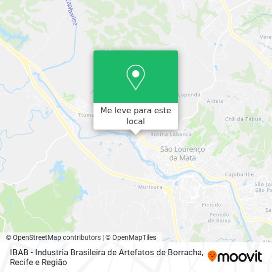 IBAB - Industria Brasileira de Artefatos de Borracha mapa
