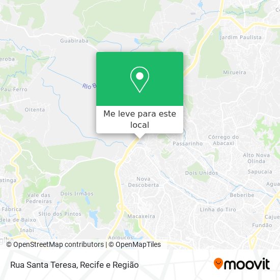 Rua Santa Teresa mapa
