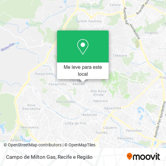 Campo de Milton Gas mapa