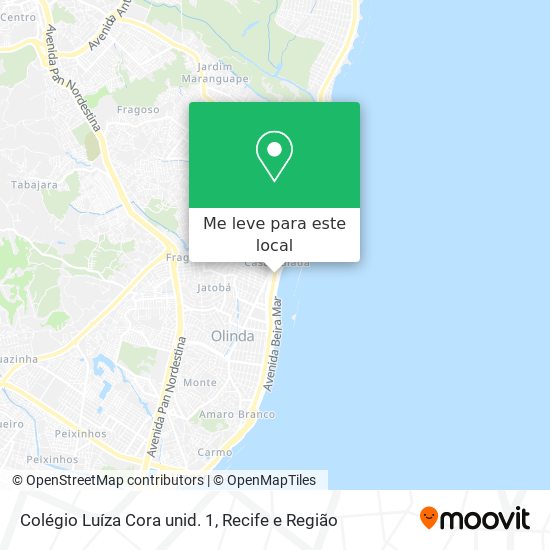 Colégio Luíza Cora unid. 1 mapa