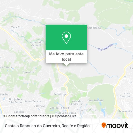 Castelo Repouso do Guerreiro mapa