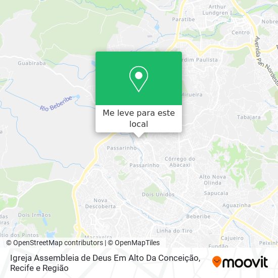 Igreja Assembleia de Deus Em Alto Da Conceição mapa