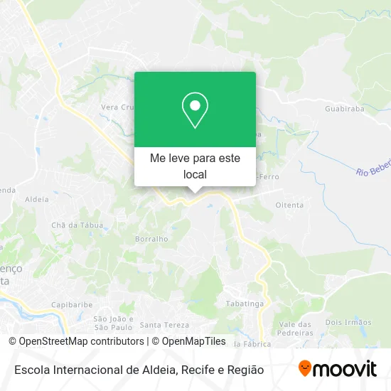 Escola Internacional de Aldeia mapa