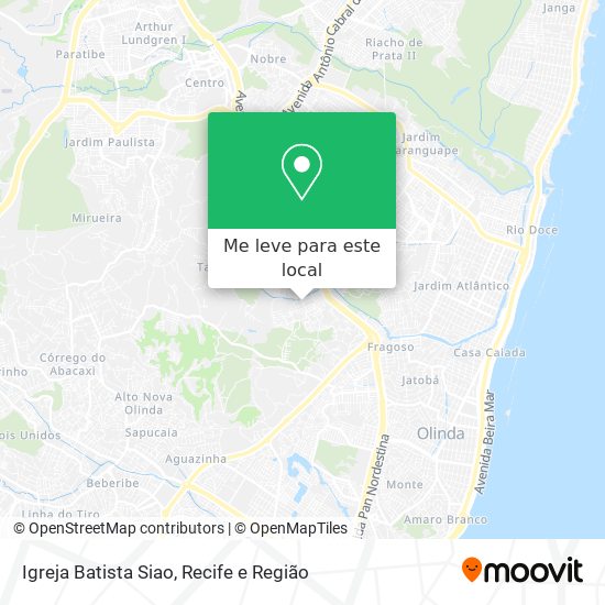 Igreja Batista Siao mapa