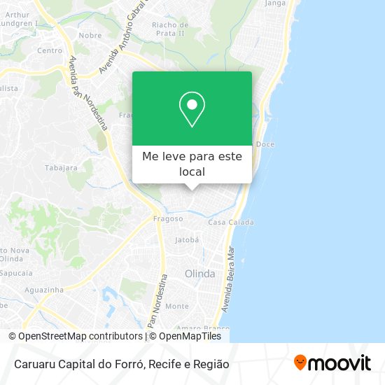 Caruaru Capital do Forró mapa