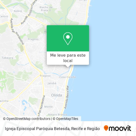 Igreja Episcopal Paróquia Betesda mapa