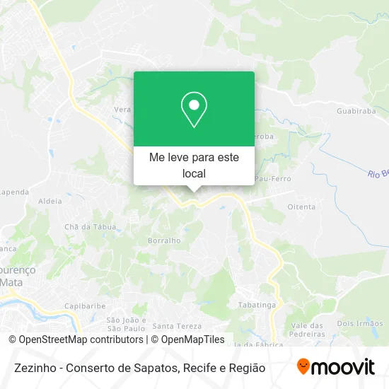 Zezinho - Conserto de Sapatos mapa