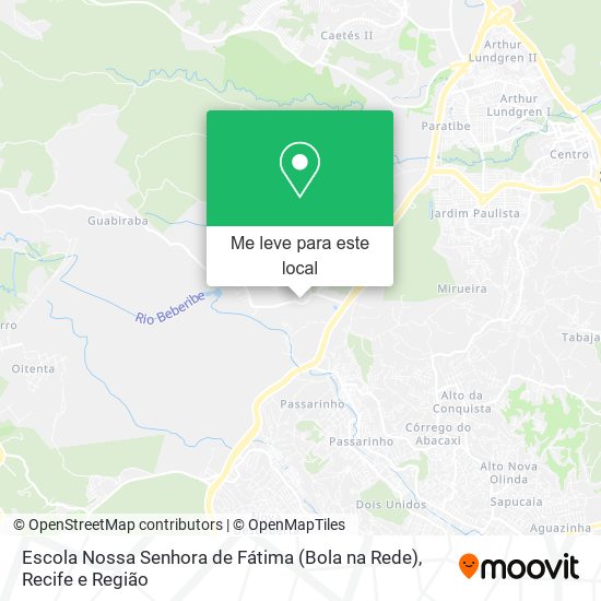 Escola Nossa Senhora de Fátima (Bola na Rede) mapa