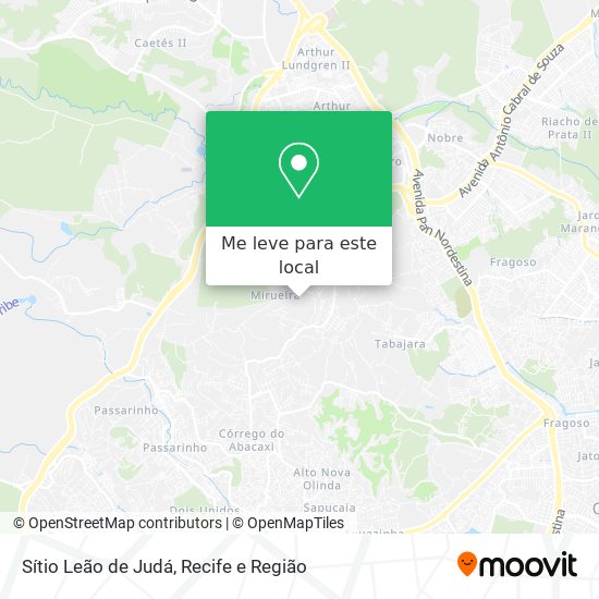 Sítio Leão de Judá mapa
