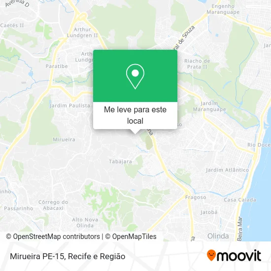 Mirueira PE-15 mapa