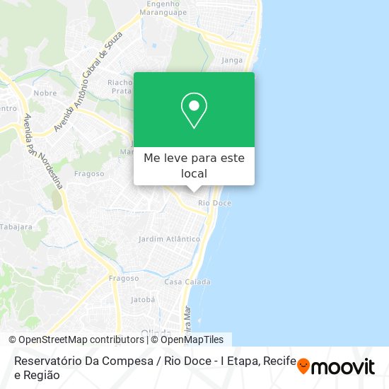 Reservatório Da Compesa / Rio Doce - I Etapa mapa