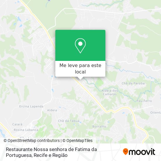 Restaurante Nossa senhora de Fatima da Portuguesa mapa