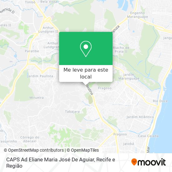CAPS Ad Eliane Maria José De Aguiar mapa